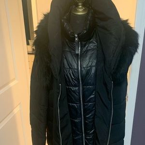 Calvin Klein black winter coat
